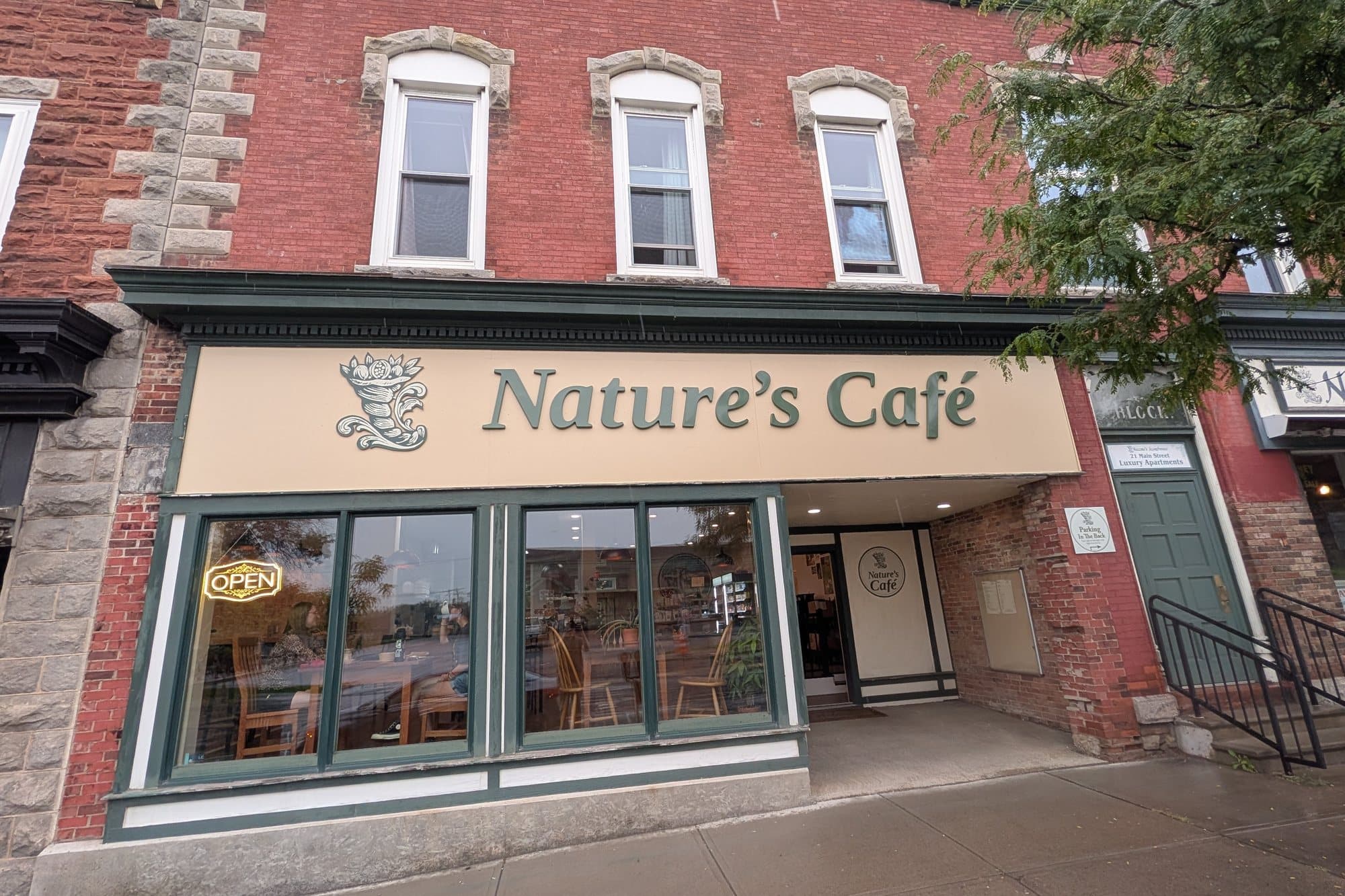 The storefront at 21 Main Street in Canton, New York.